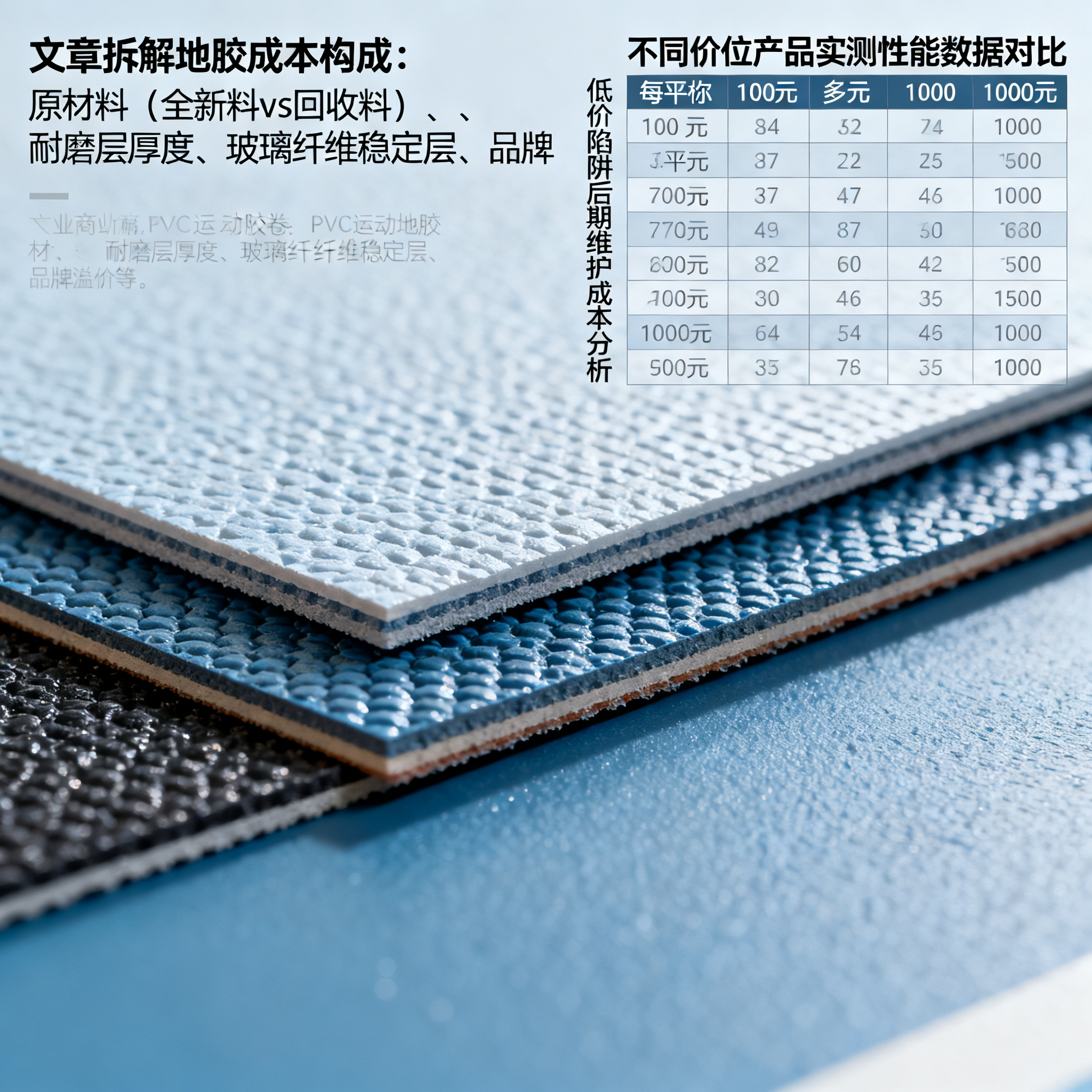 从几百到上千每平,场馆地胶价格差异巨大,贵在哪里?一文说透