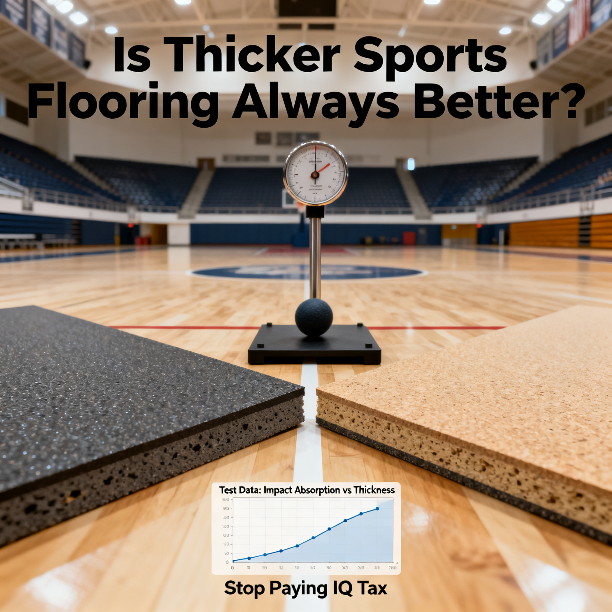 Is Thicker Sports Flooring Always Better? Professional Test Data Reveals the Truth—Stop Paying the IQ Tax
