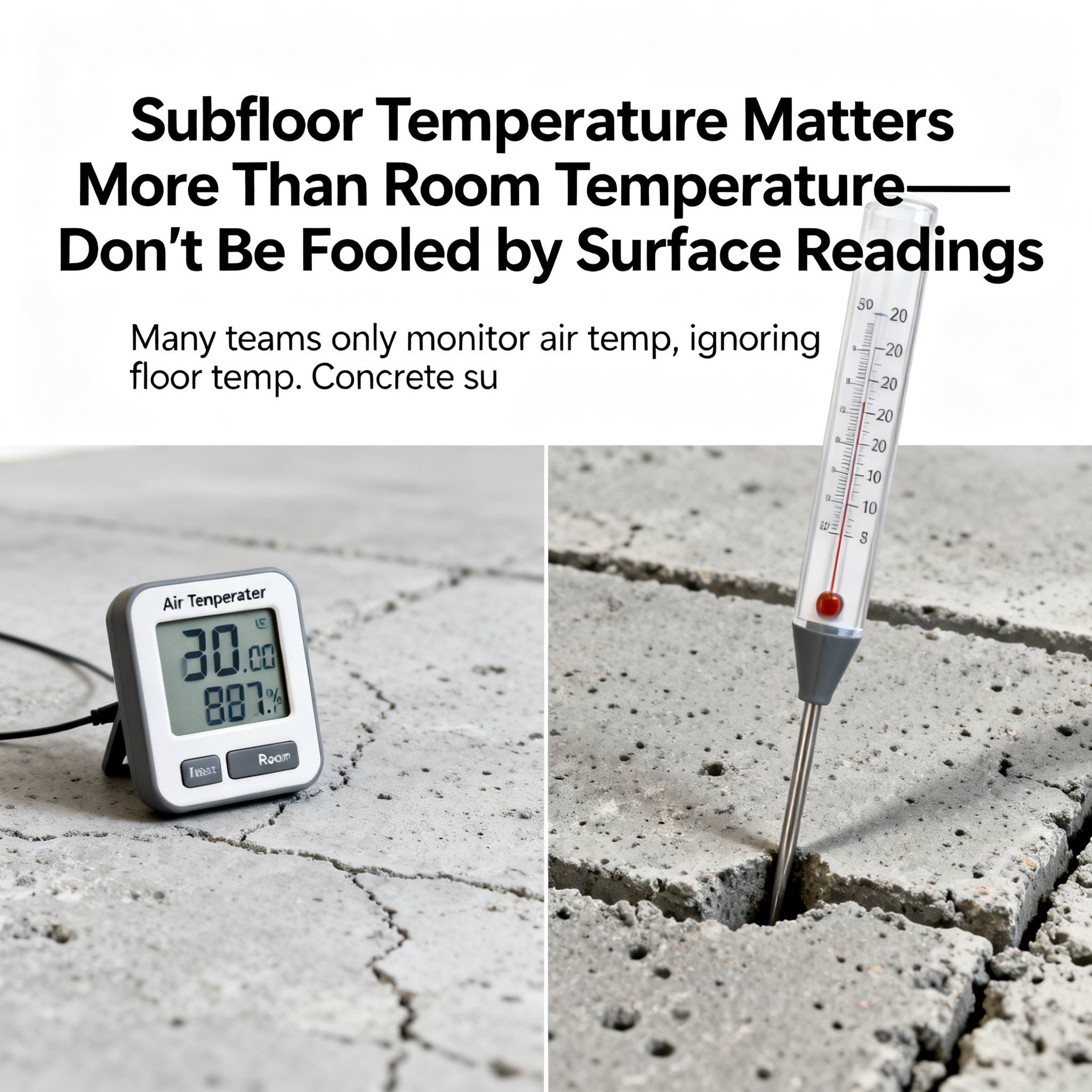 Subfloor Temperature Matters More Than Room Temperature—Don&amp;#039;t Be Fooled by Surface Readings