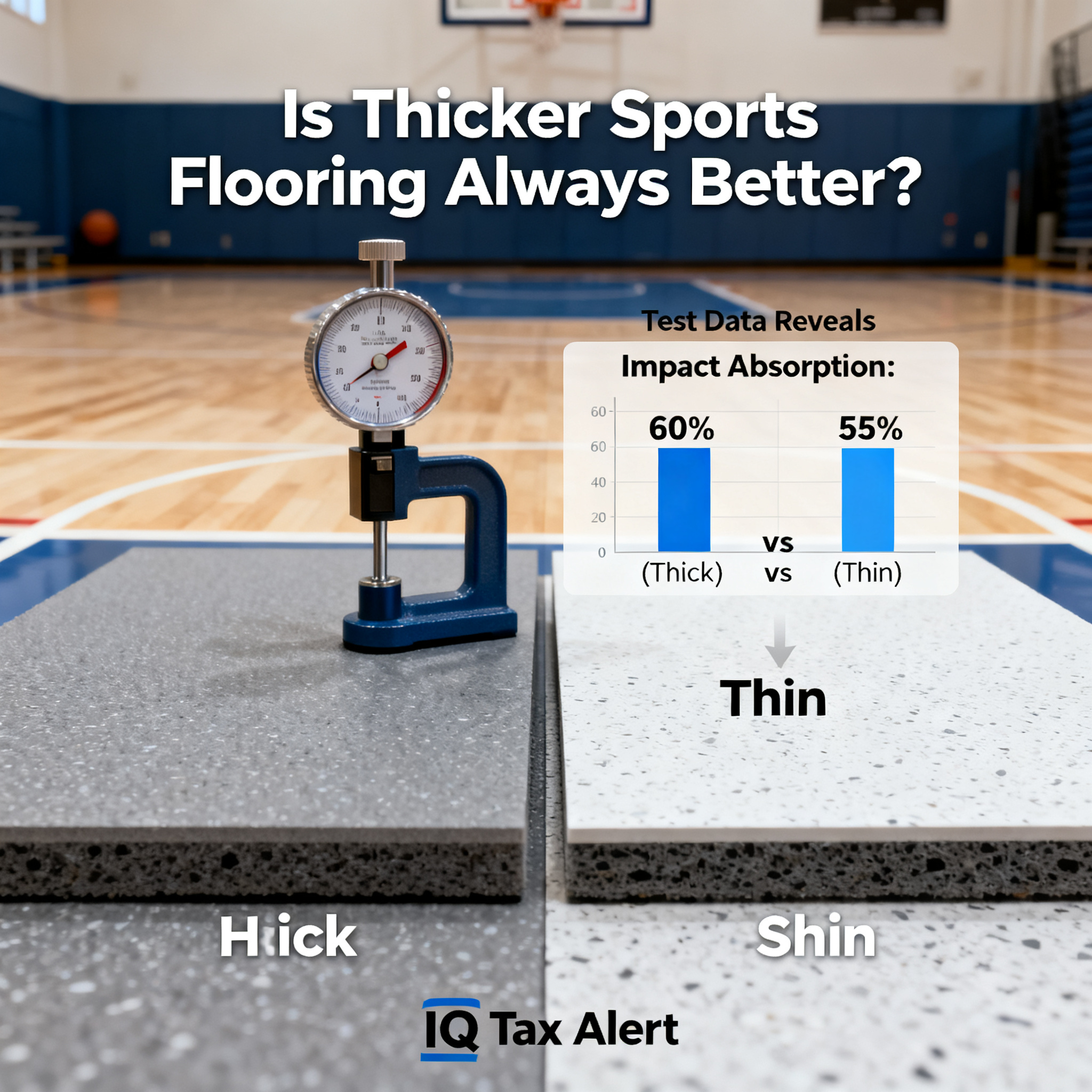 Is Thicker Sports Flooring Always Better? Professional Test Data Reveals the Truth—Stop Paying the IQ Tax