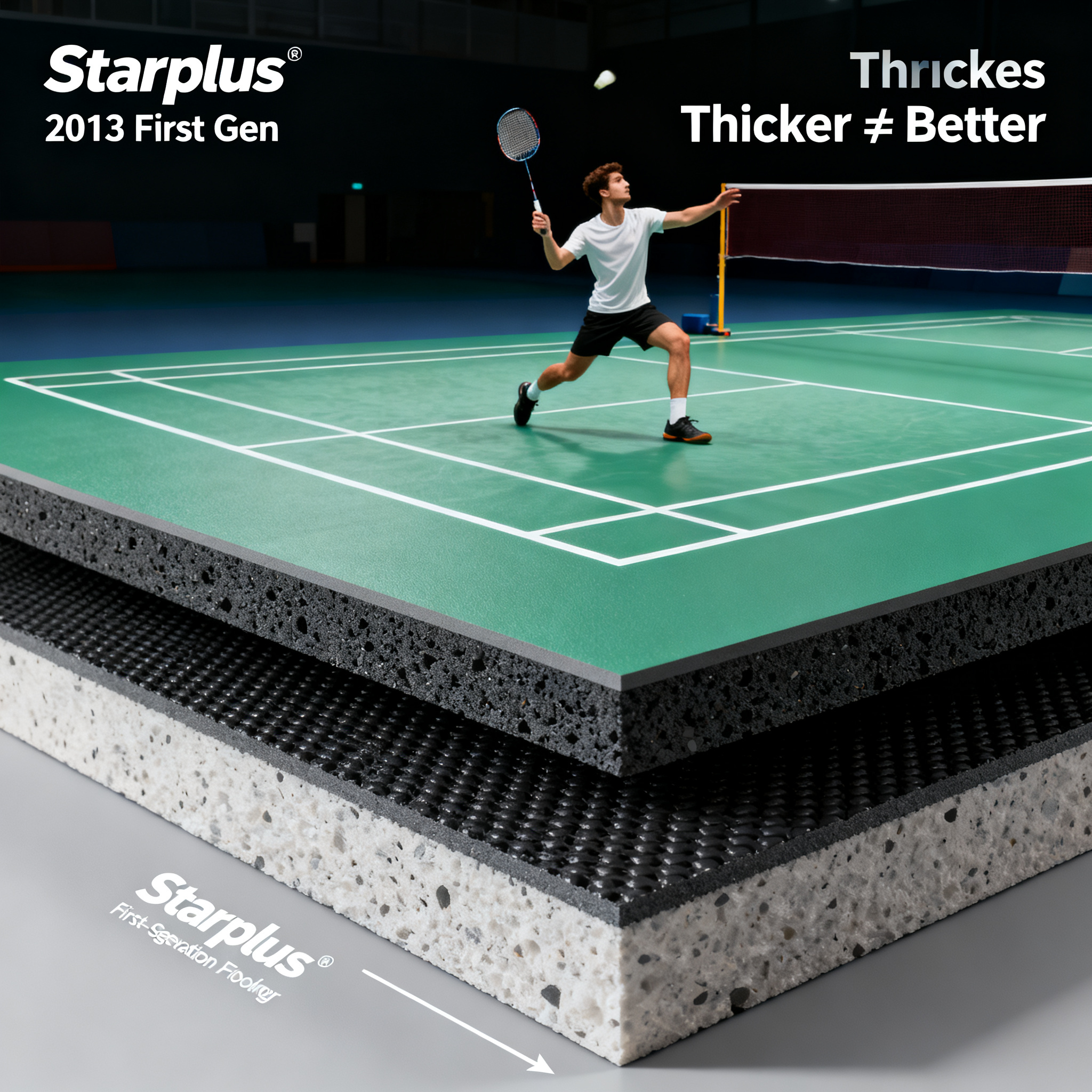 Lessons from the First Generation Flooring: Thicker Anti-Slip Layer Isn't Always Better