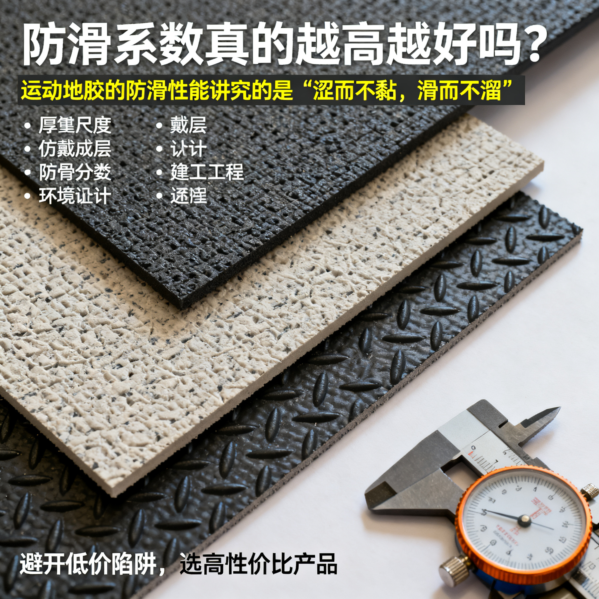 细节三:防滑系数真的越高越好吗?