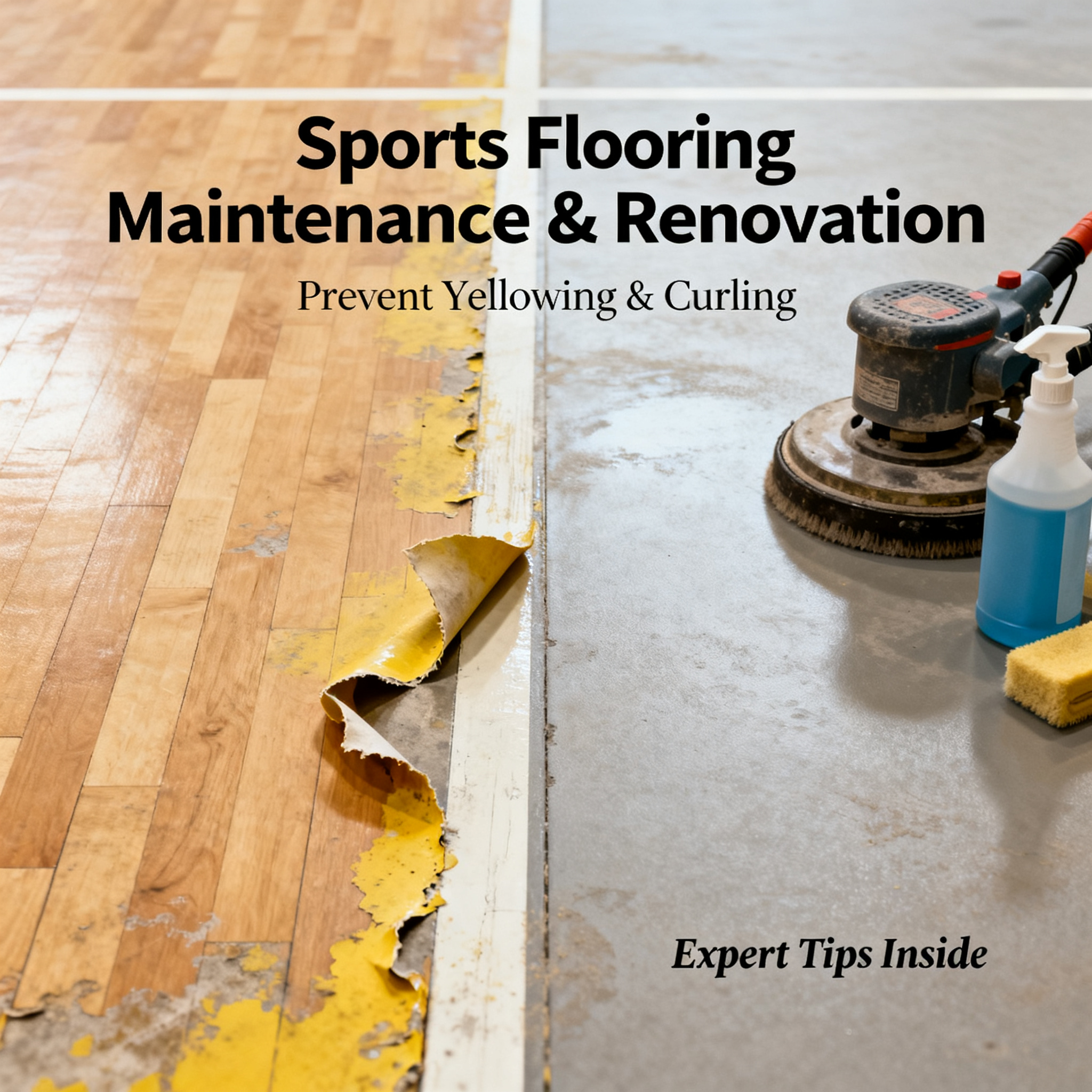 Yellowing and Curling Edges on Sports Flooring? Expert Tips for Daily Maintenance and Renovation of Venue Flooring