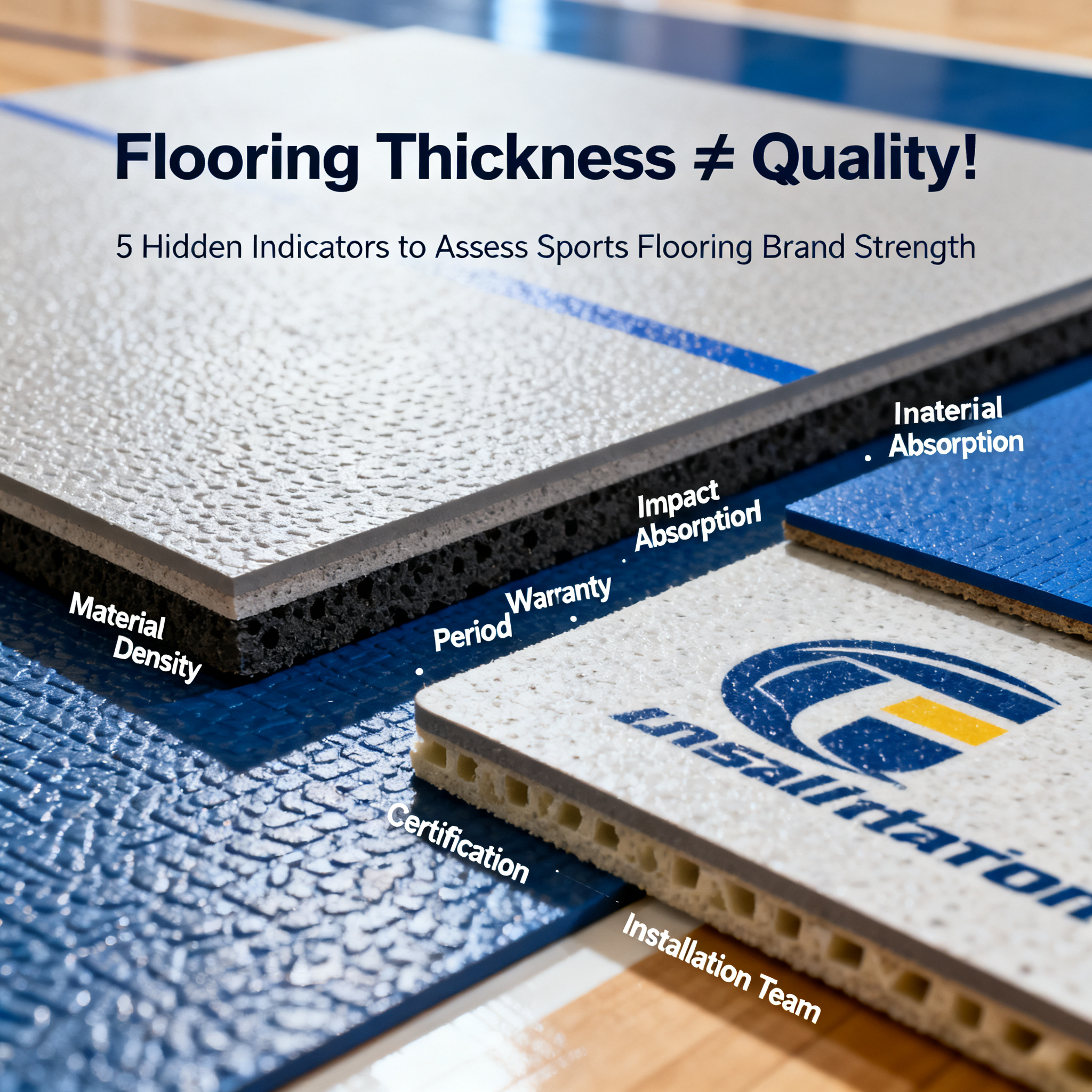 Flooring Thickness ≠ Quality! 5 Hidden Indicators to Assess Sports Flooring Brand Strength