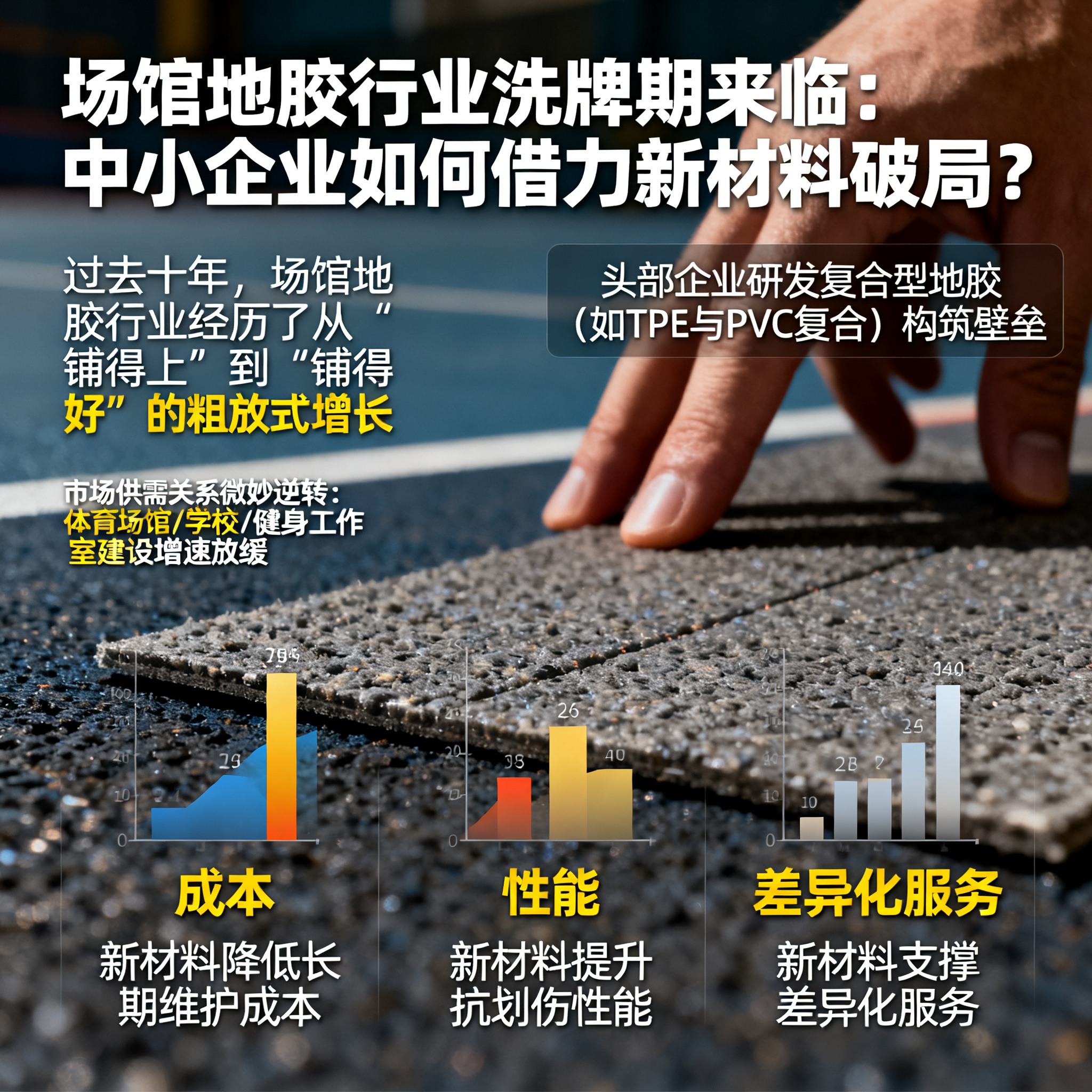 场馆地胶行业洗牌期来临:中小企业如何借力新材料破局?