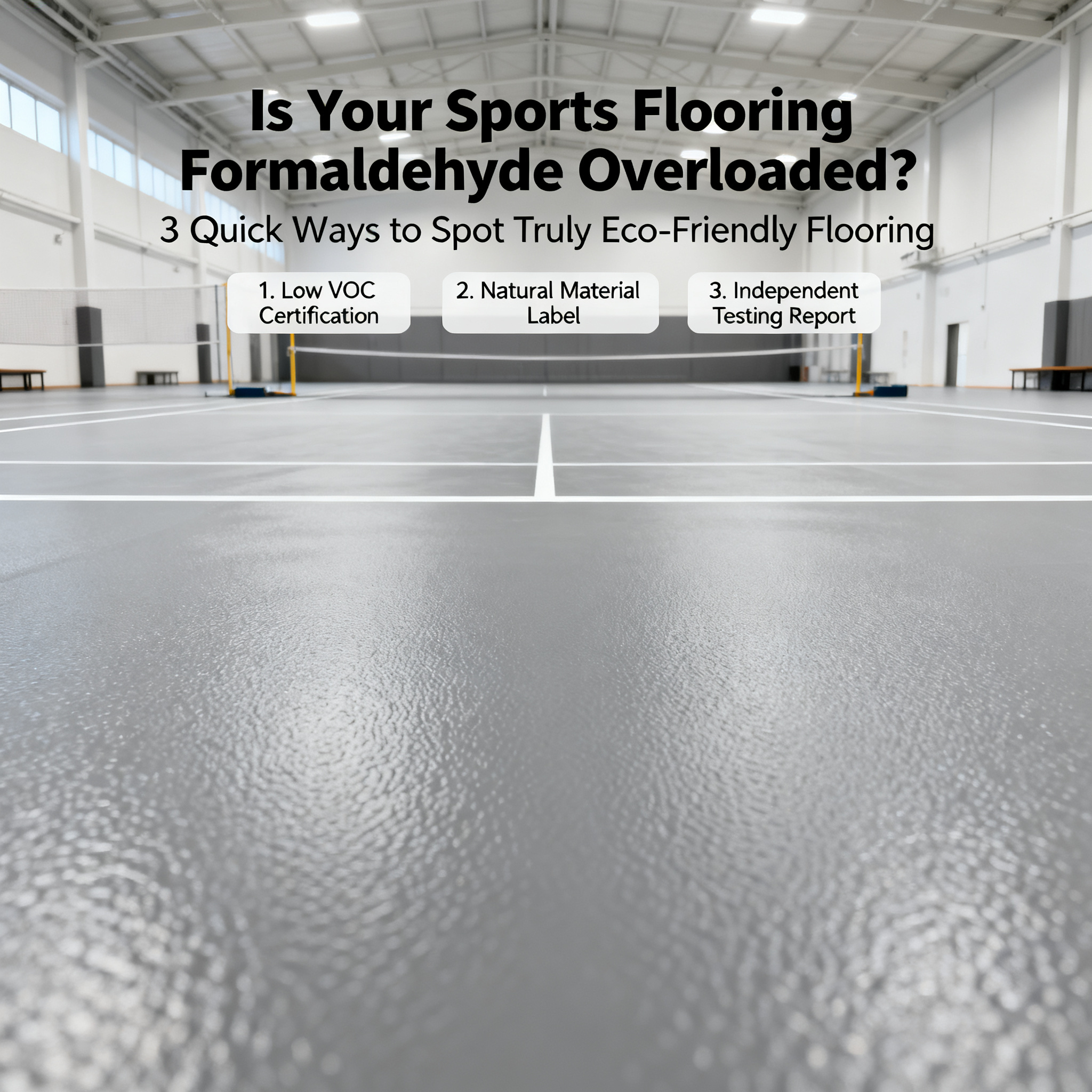 Is Your Sports Flooring Formaldehyde Overloaded? 3 Quick Ways to Spot Truly Eco-Friendly Flooring