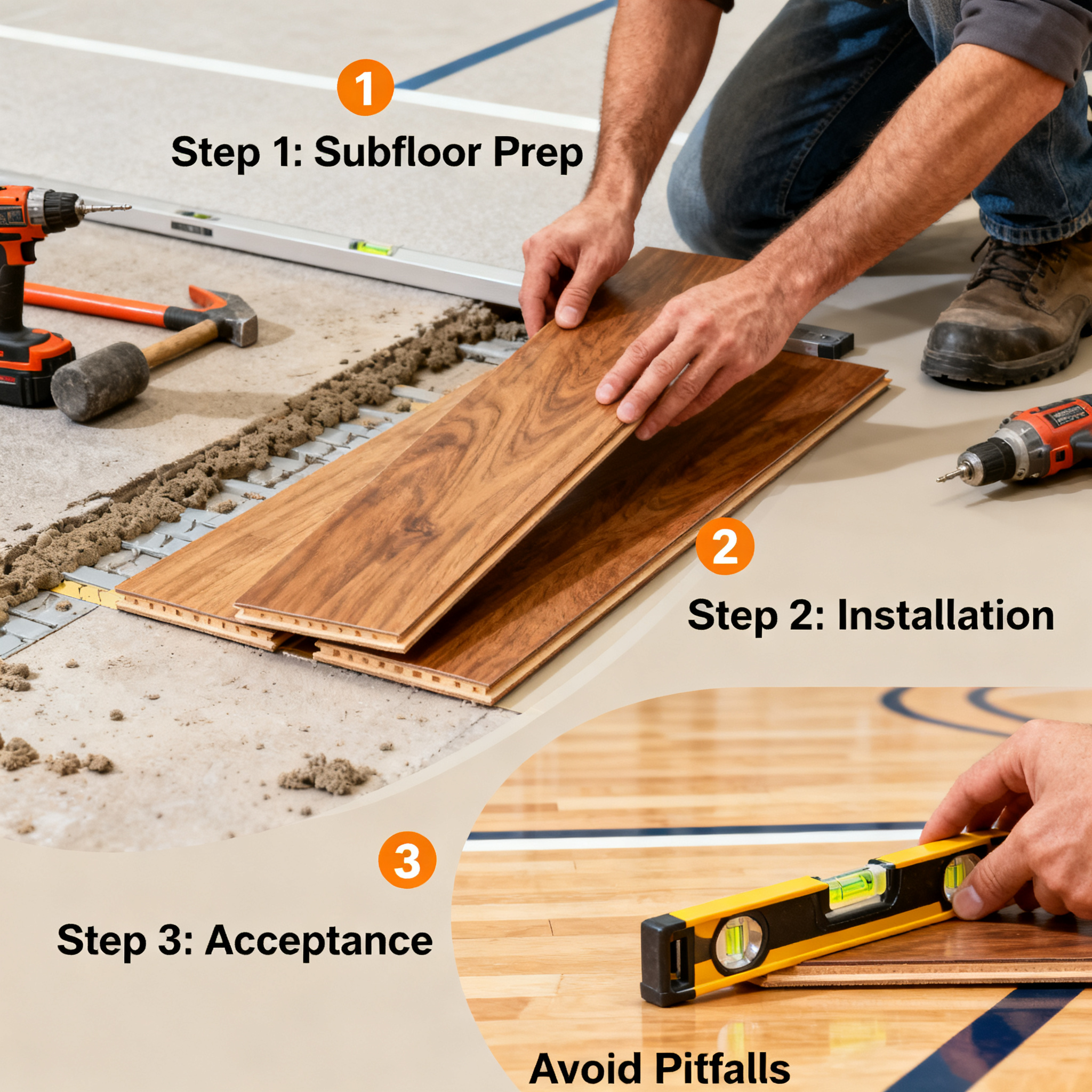 The Ultimate Guide to Sports Flooring Installation: From Subfloor Preparation to Acceptance, Step-by-Step Tips to Avoid Pitfalls