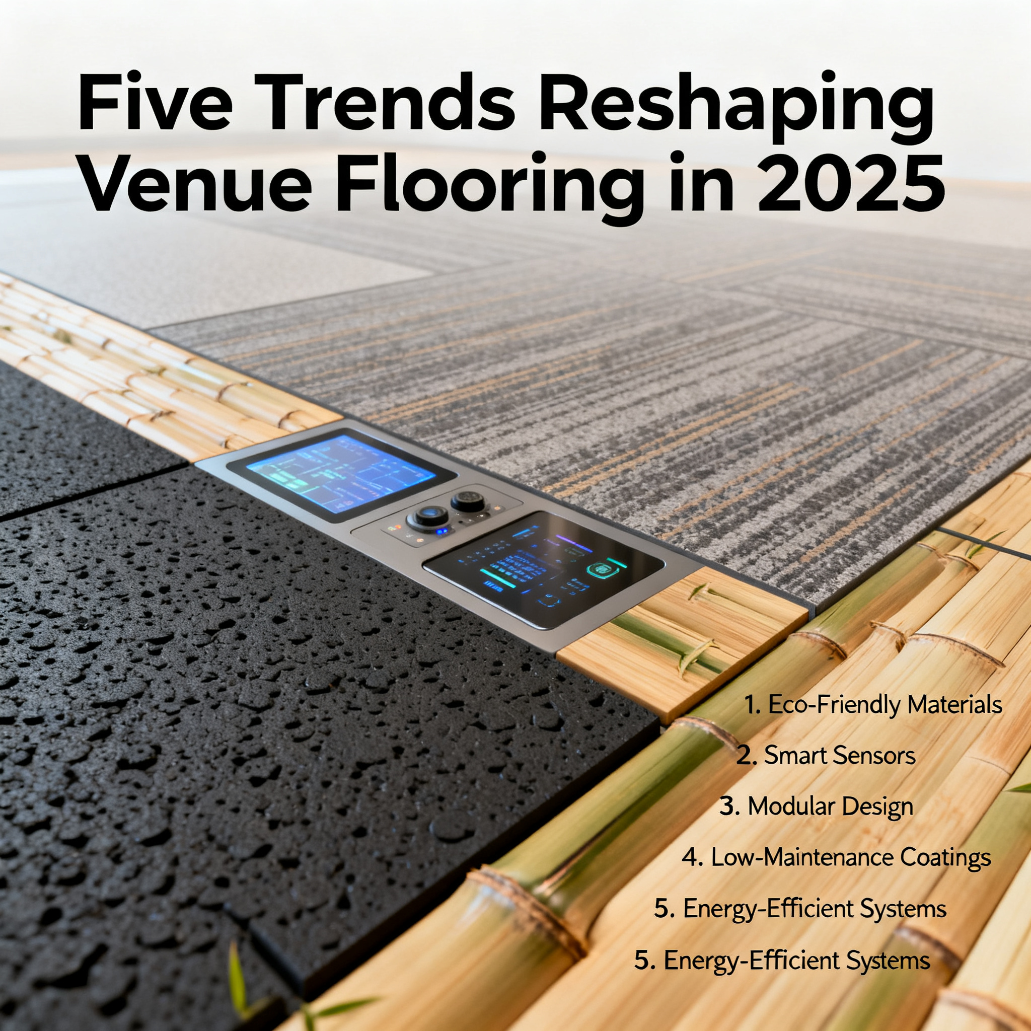 Five Trends Reshaping the Venue Flooring Industry in 2025: How Eco-Friendly Materials and Smart Technology Are Transforming the Market?
